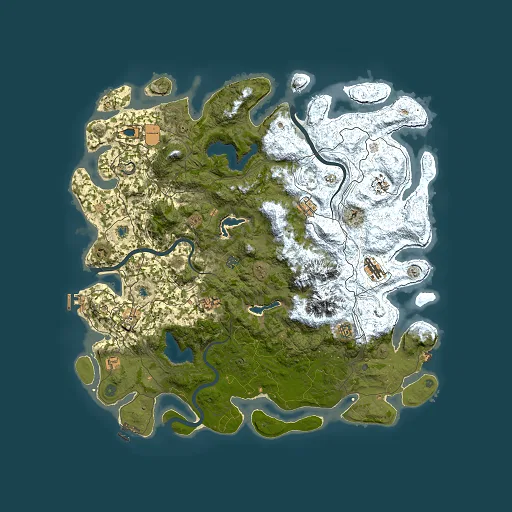 Rust map seed 583572727, 5000x5000m top-down preview