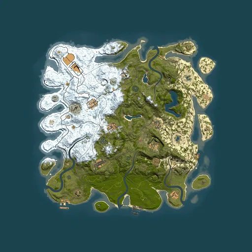 Rust map seed 2109495626, 4500x4500m top-down preview