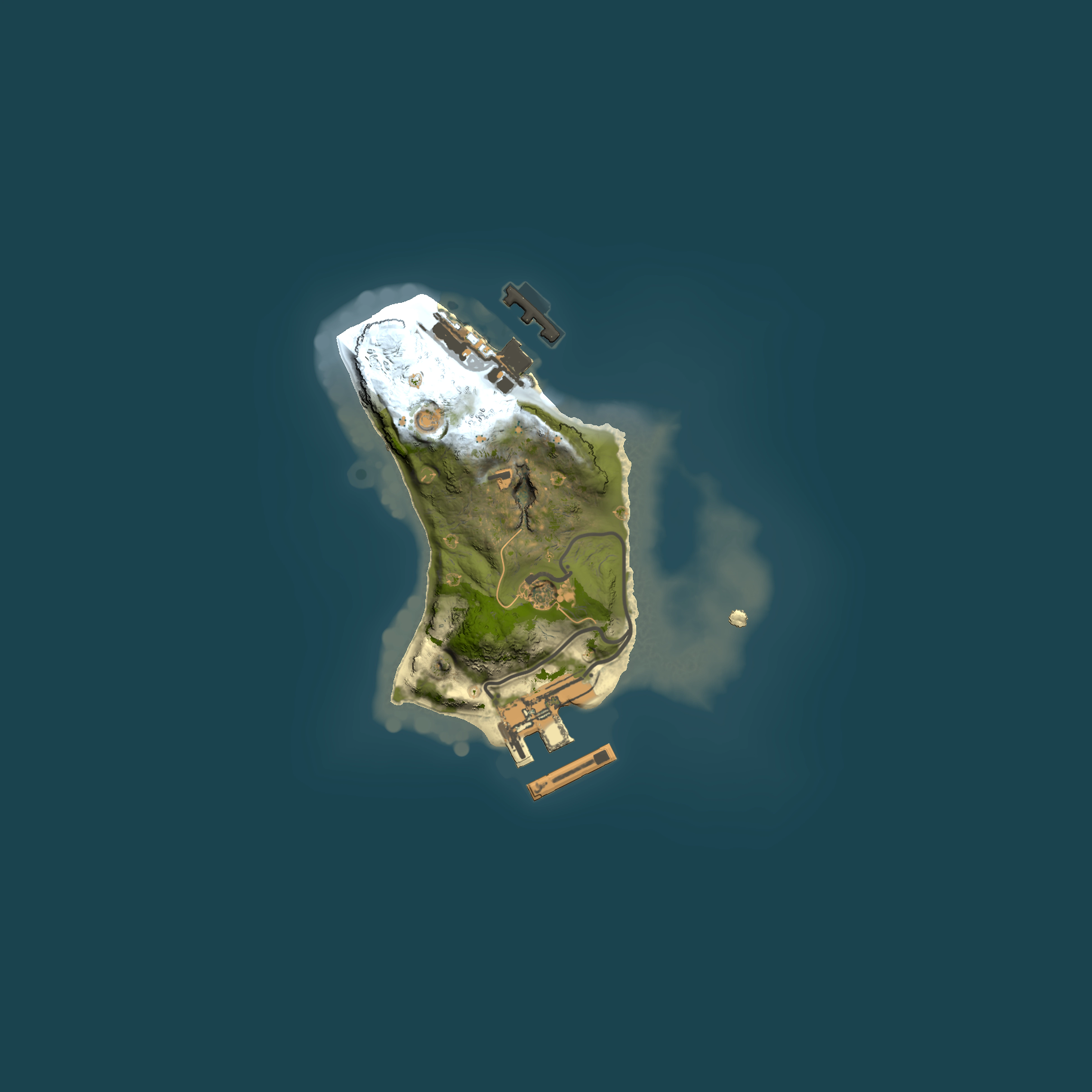Full top-down render of Rust map seed 702255818, 1500x1500m