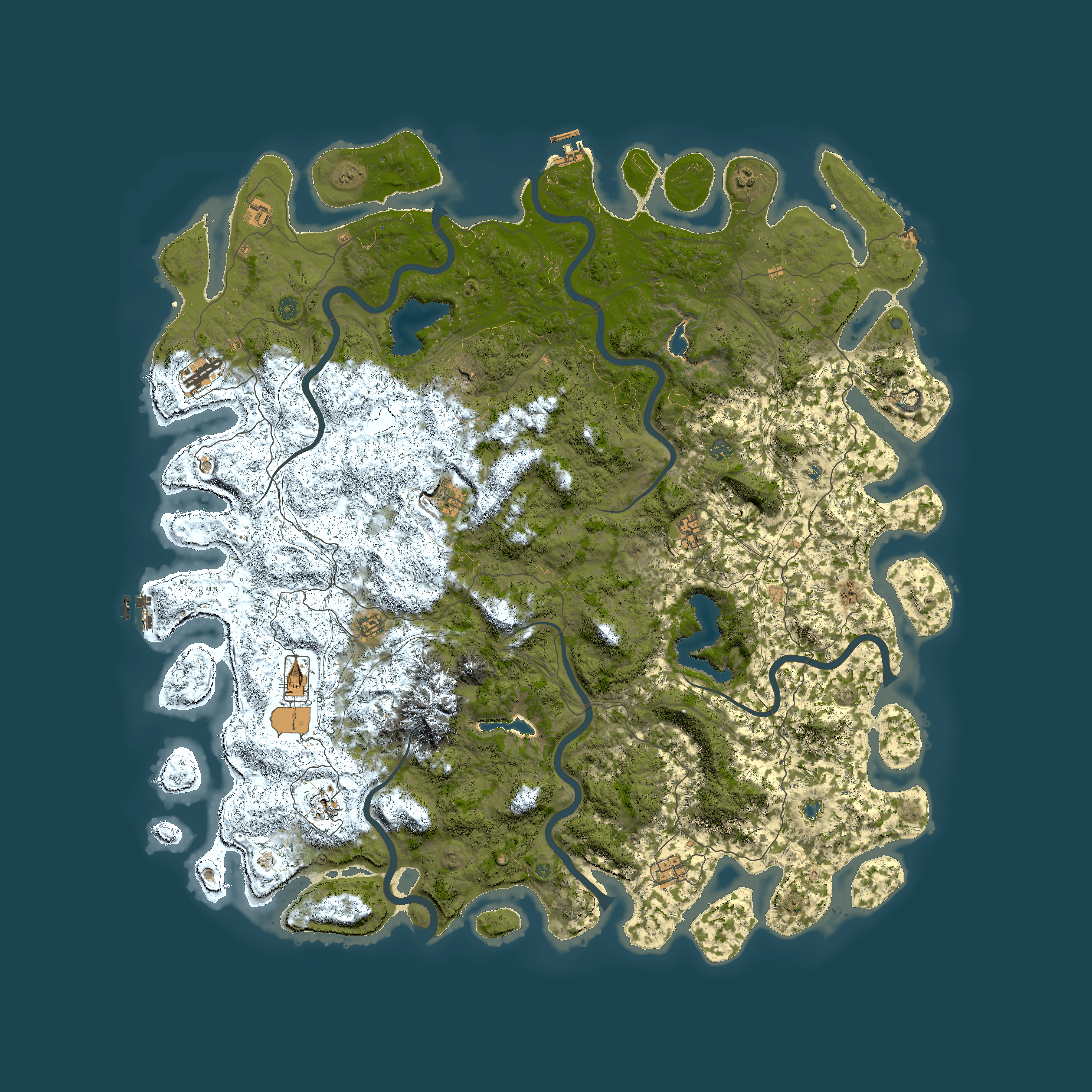 Full top-down render of Rust map seed 1349304162, 6000x6000m