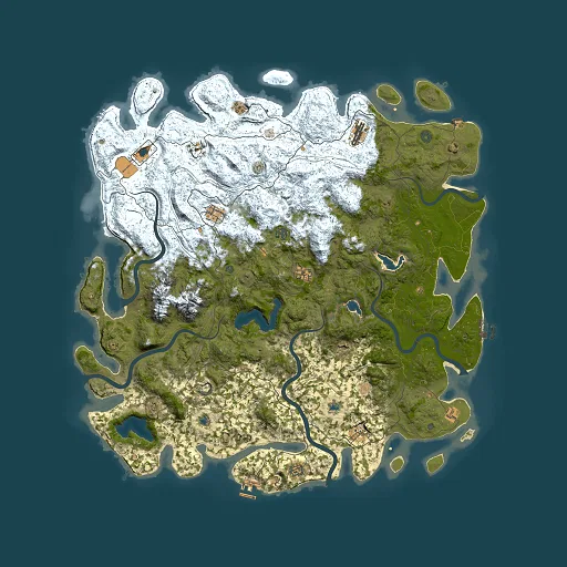 Rust map seed 573765284, 5500x5500m top-down preview