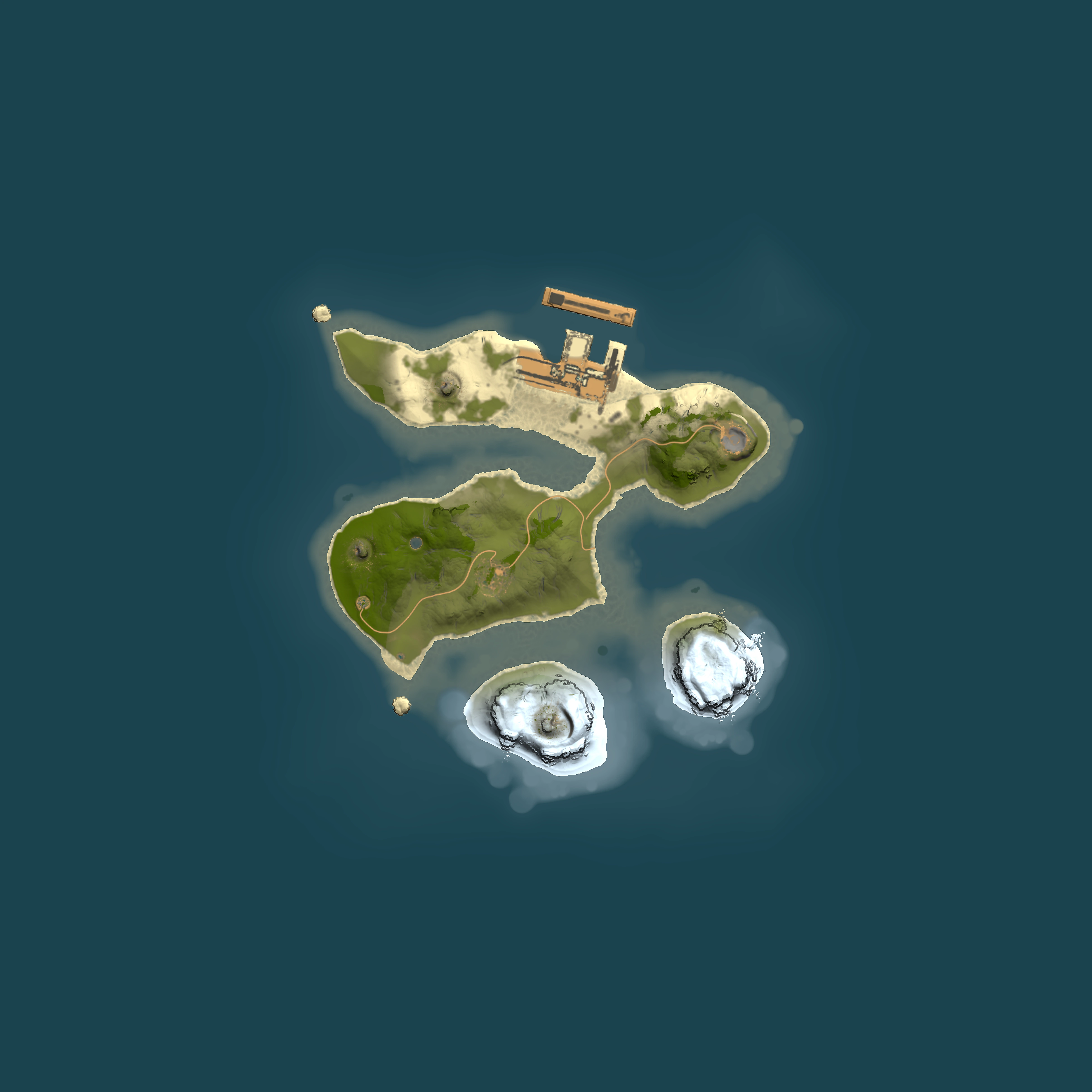 Full top-down render of Rust map seed 455601772, 1500x1500m