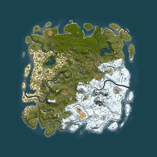 Rust map seed 1582188109, 5000x5000m top-down preview