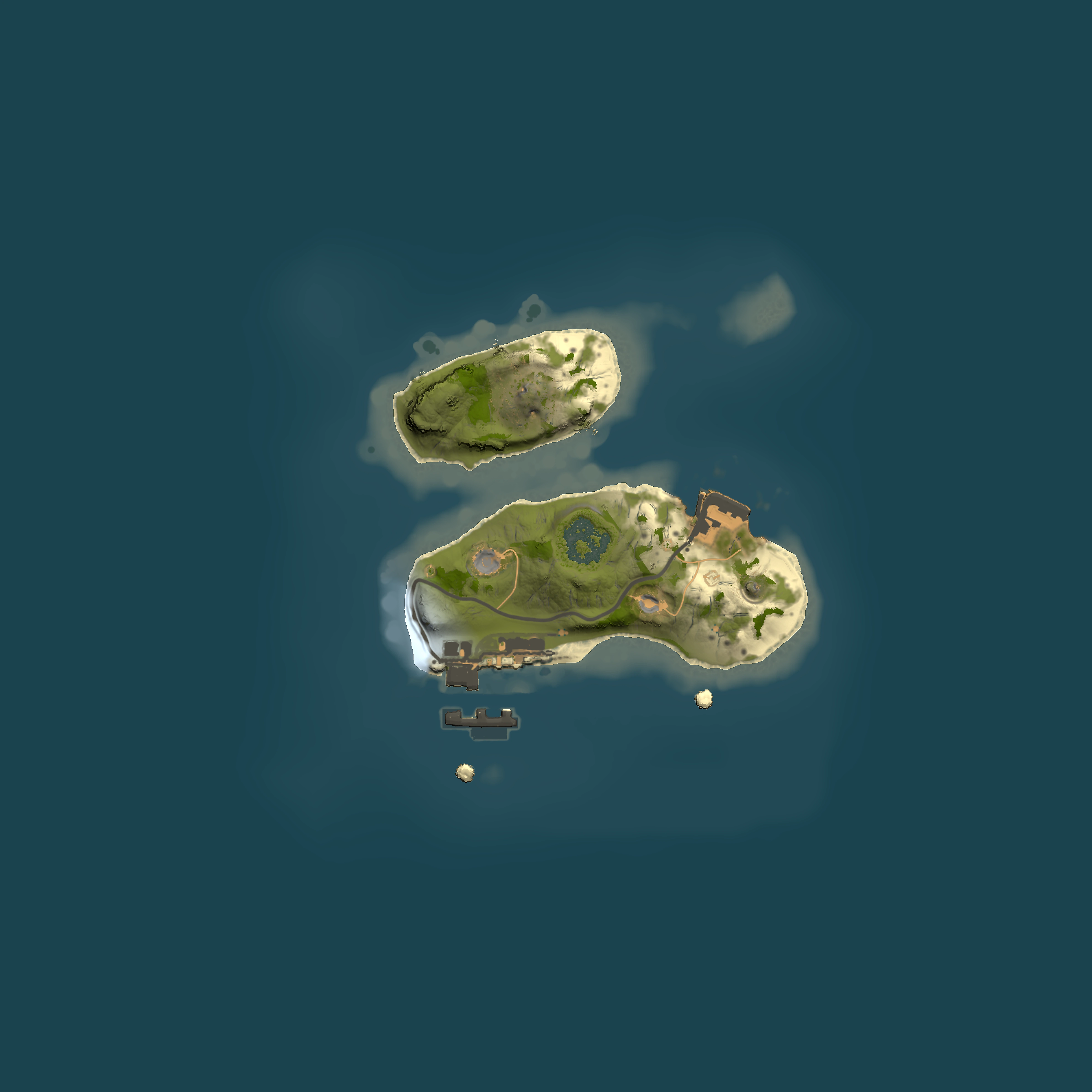 Full top-down render of Rust map seed 1895117356, 1500x1500m