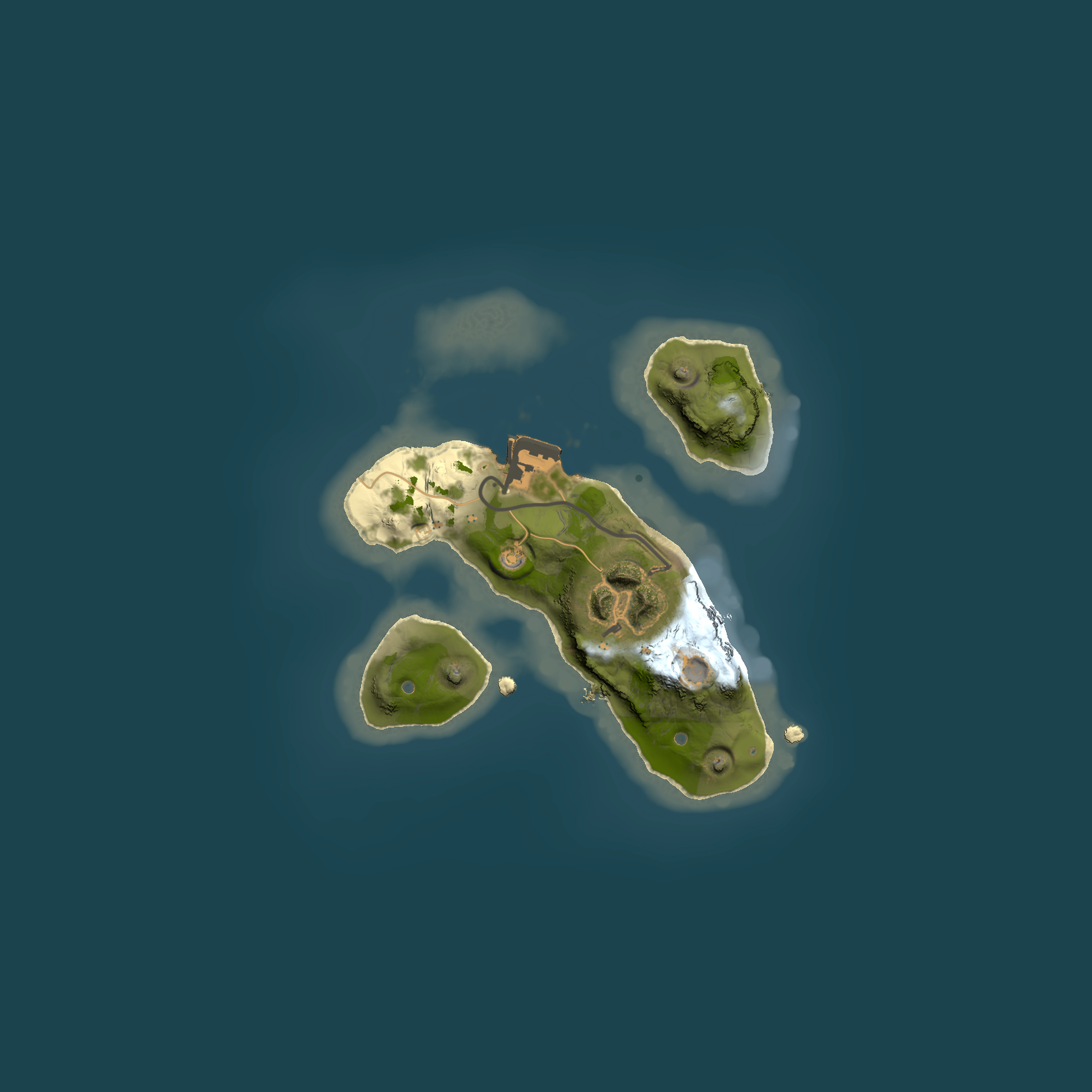 Full top-down render of Rust map seed 1983874586, 1500x1500m