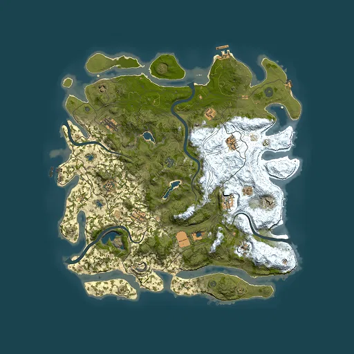 Rust map seed 1672453724, 4500x4500m top-down preview