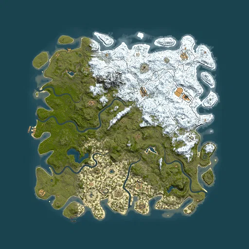 Rust map seed 1832600891, 6000x6000m top-down preview