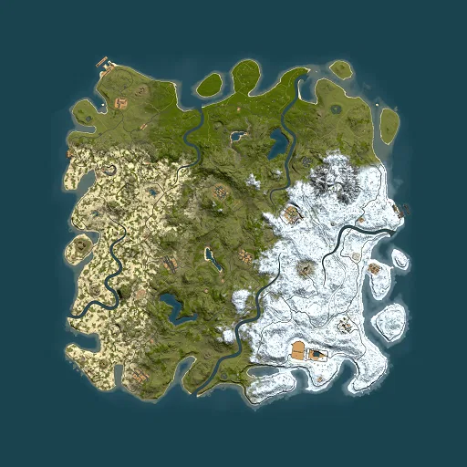 Rust map seed 2055915260, 5500x5500m top-down preview