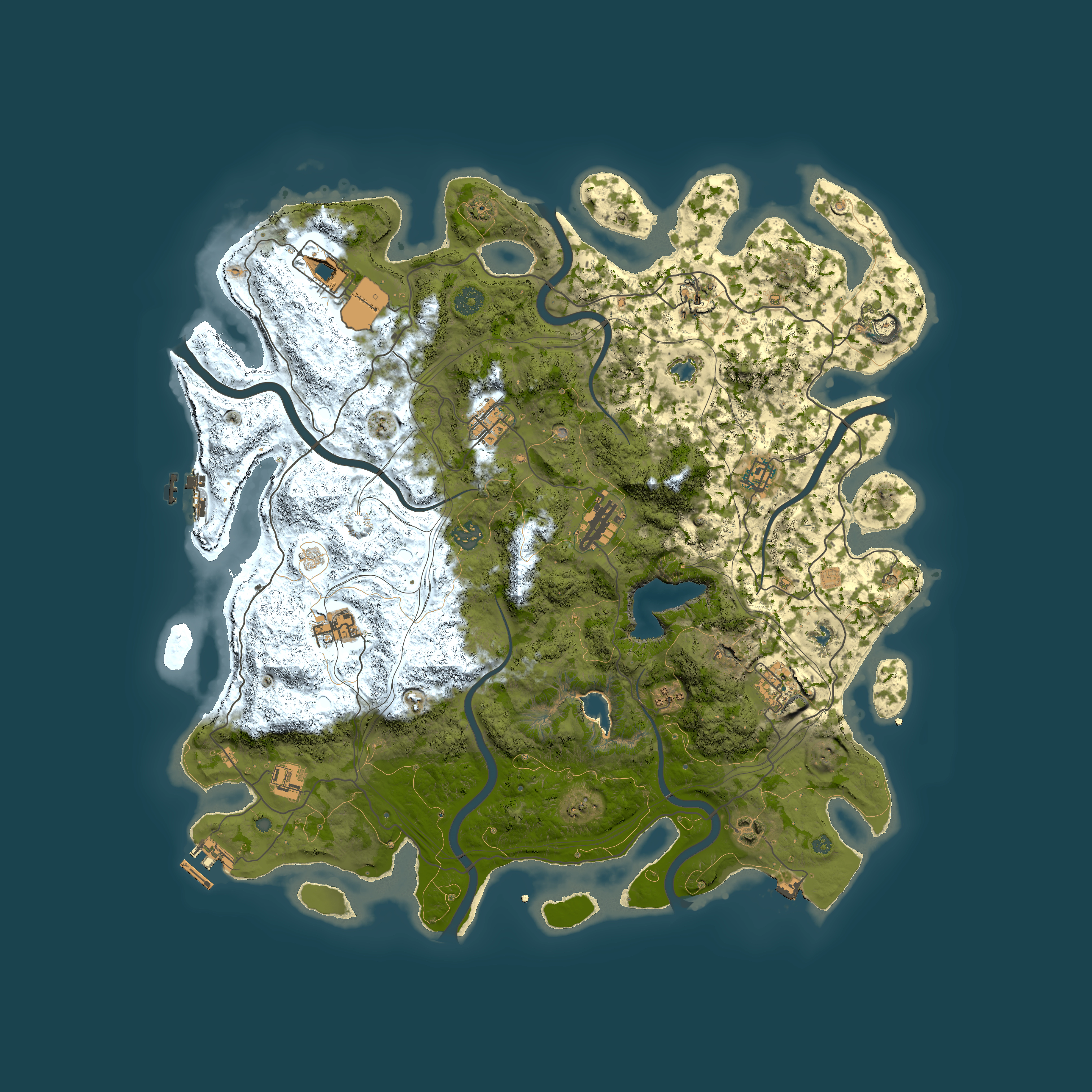 Full top-down render of Rust map seed 929220161, 4500x4500m
