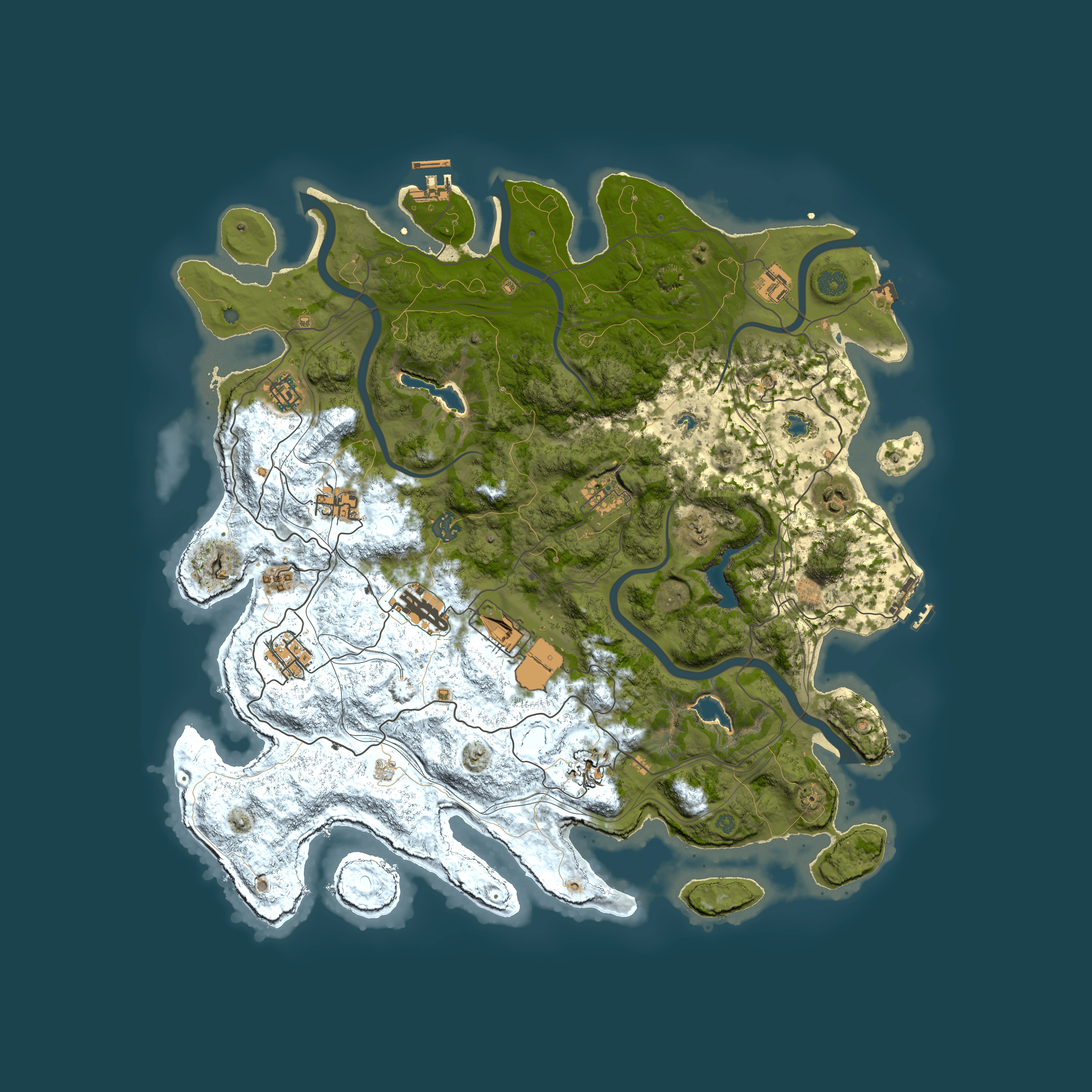 Full top-down render of Rust map seed 1535700644, 4500x4500m