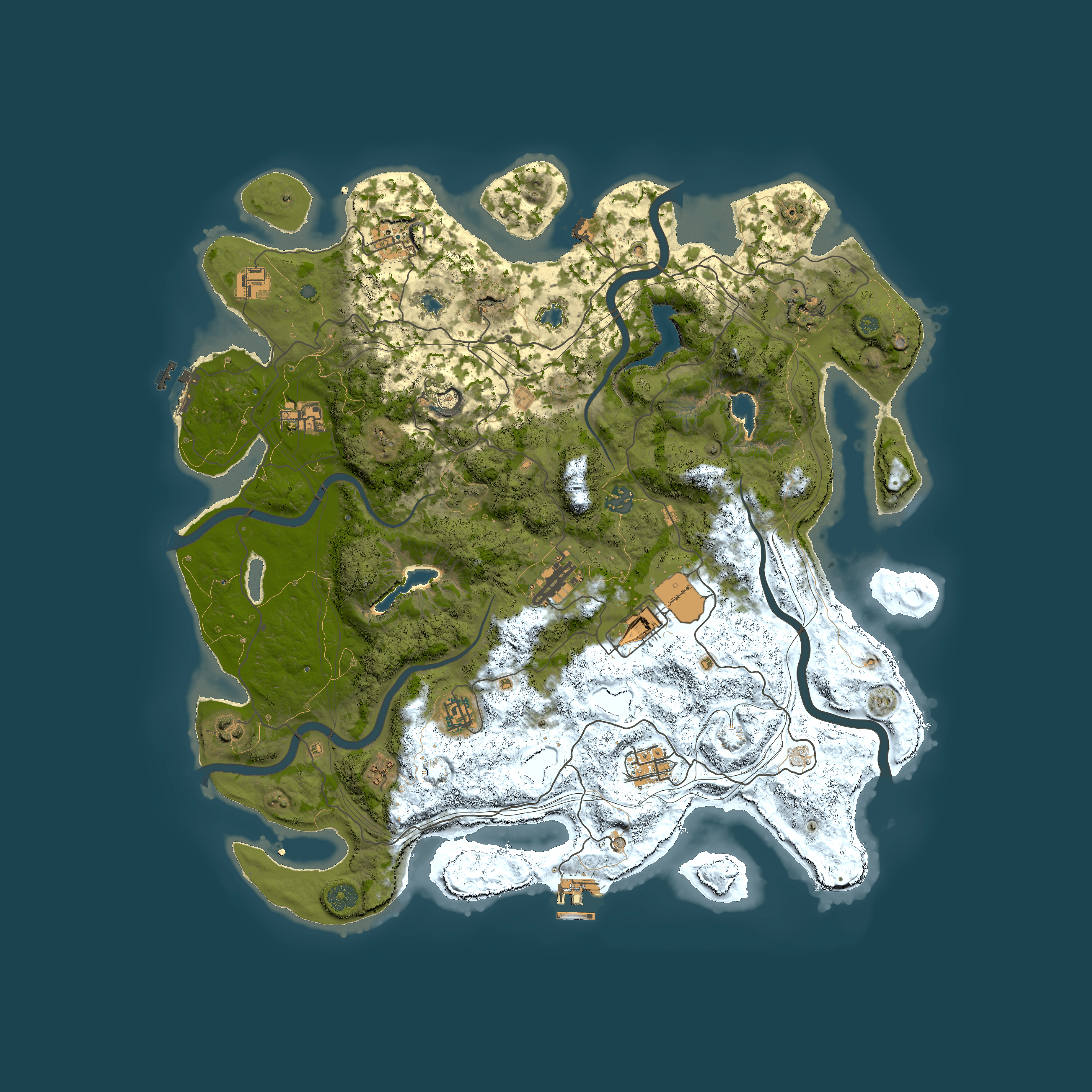 Full top-down render of Rust map seed 961016339, 4500x4500m