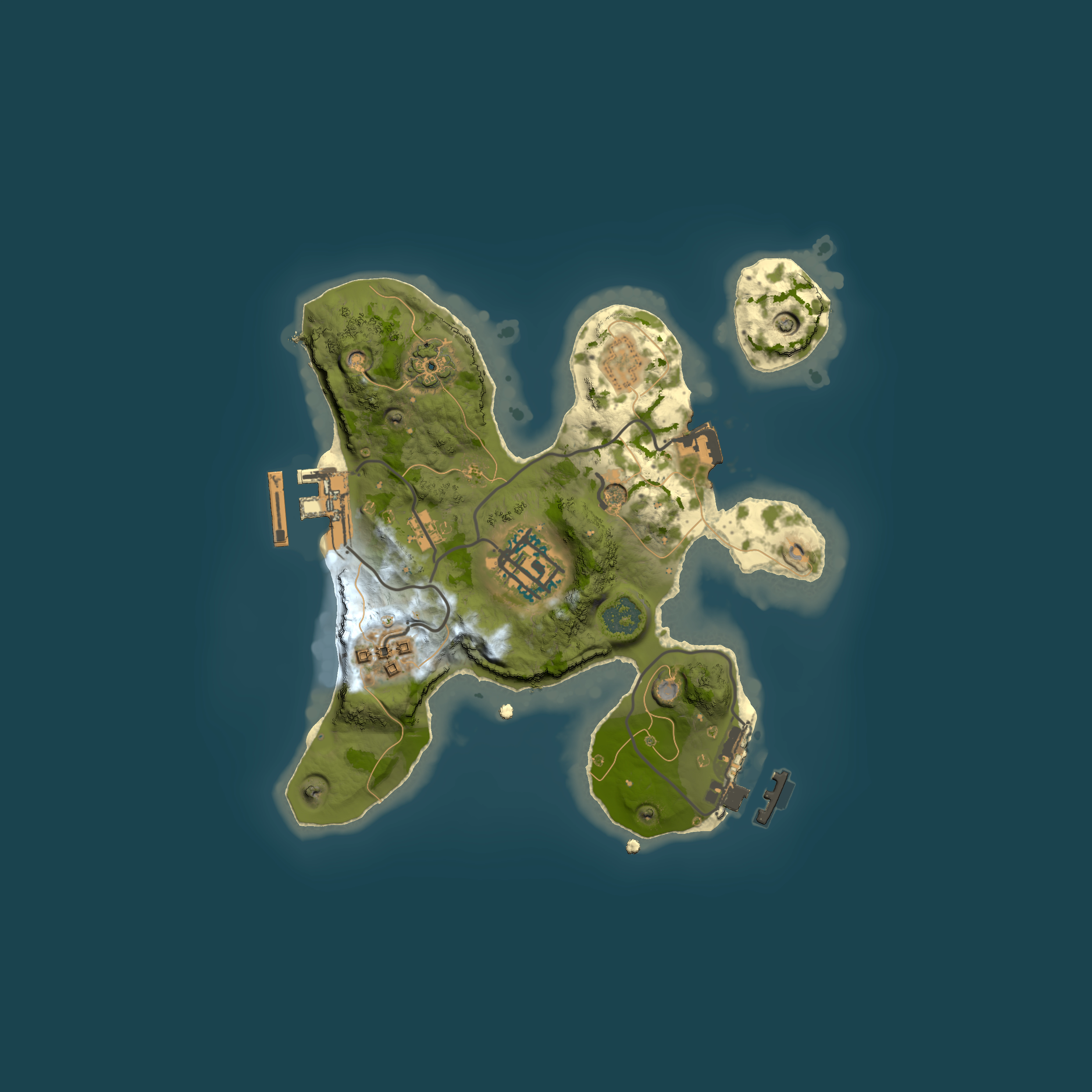 Full top-down render of Rust map seed 1188028242, 2000x2000m