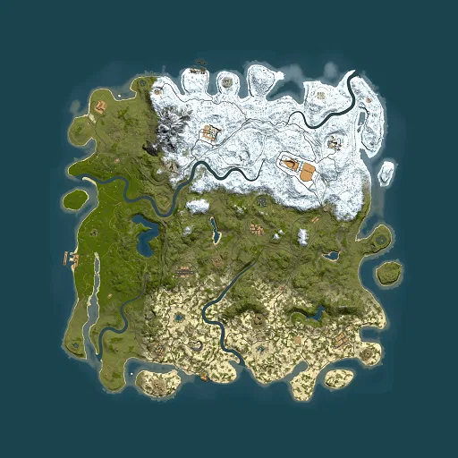 Rust map seed 161261775, 5500x5500m top-down preview