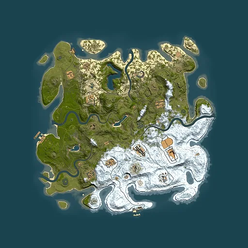 Rust map seed 314620436, 4500x4500m top-down preview