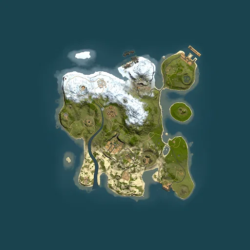 Rust map seed 1876213212, 2500x2500m top-down preview