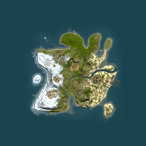 Rust map seed 2132633625, 2500x2500m top-down preview
