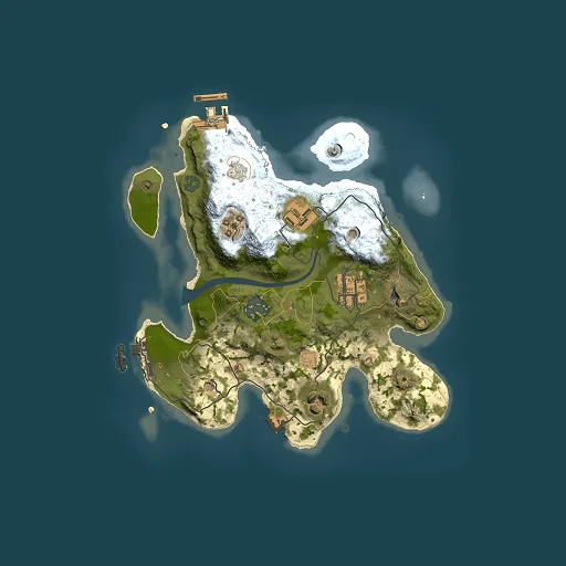 Rust map seed 1354999116, 2500x2500m top-down preview