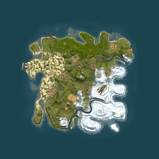 Rust map seed 439730231, 3500x3500m top-down preview
