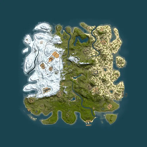 Rust map seed 72011747, 4500x4500m top-down preview