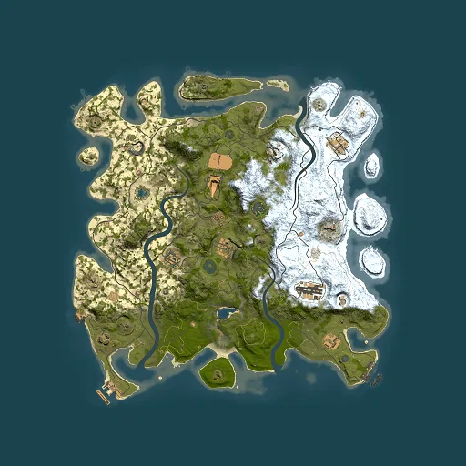 Rust map seed 756864817, 4000x4000m top-down preview