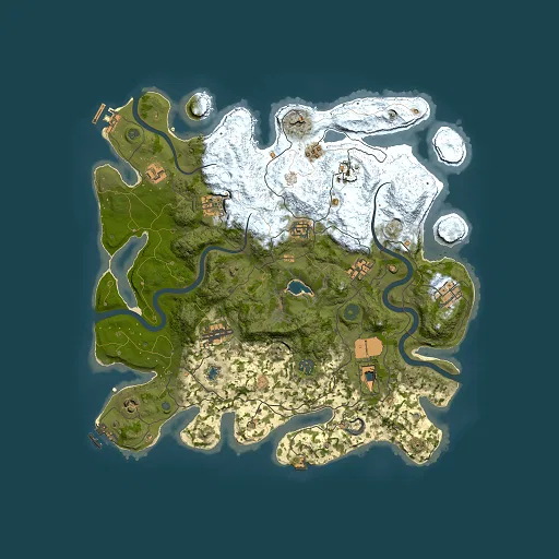 Rust map seed 549110250, 4000x4000m top-down preview