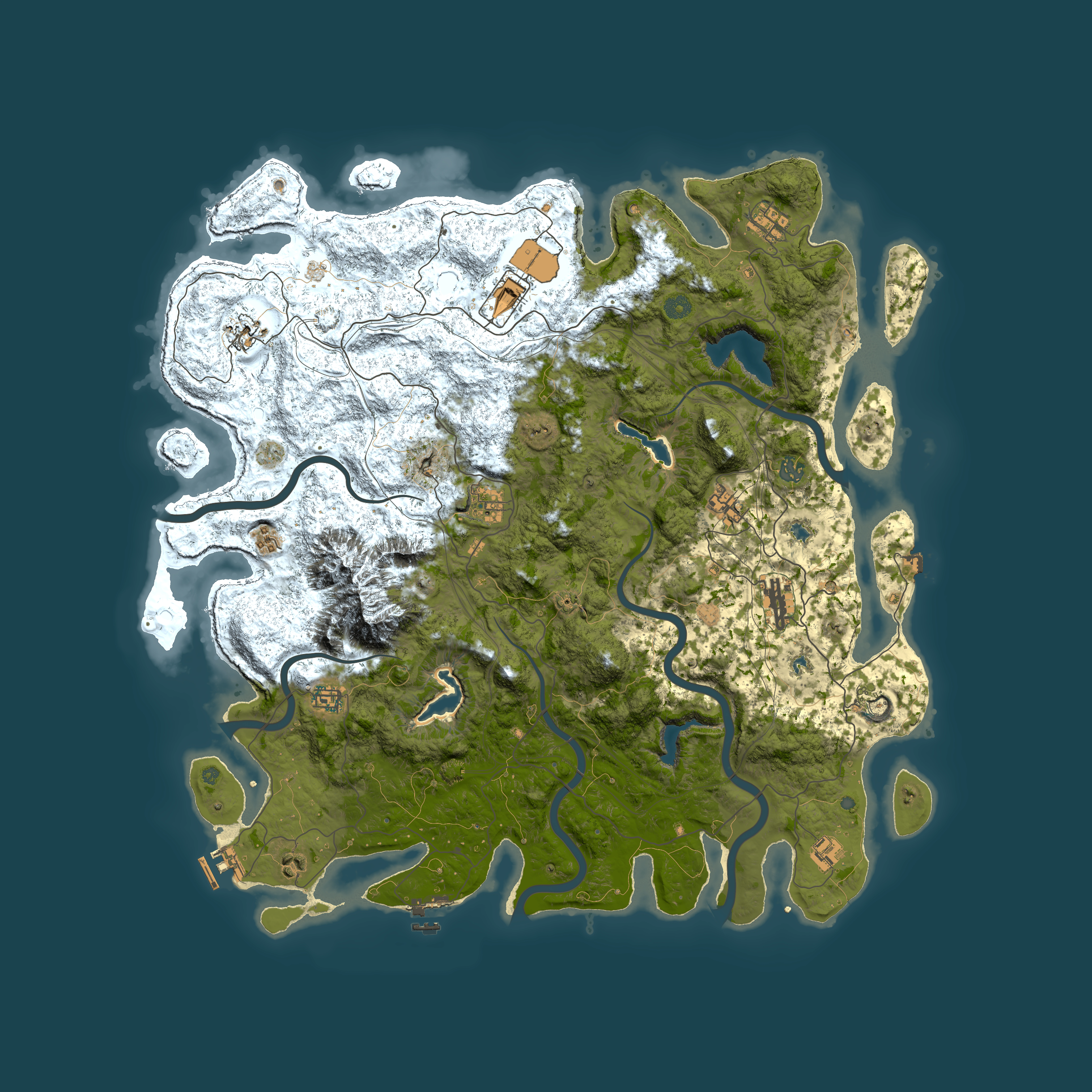 Full top-down render of Rust map seed 339452342, 5000x5000m