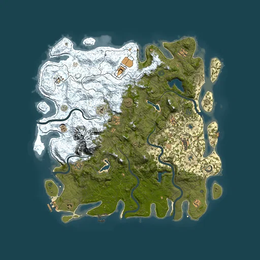 Rust map seed 339452342, 5000x5000m top-down preview