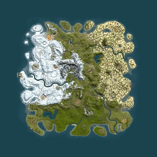 Rust map seed 1482893385, 5500x5500m top-down preview