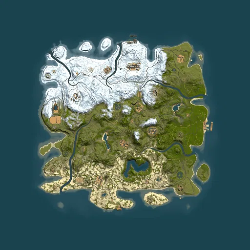 Rust map seed 612596345, 4500x4500m top-down preview