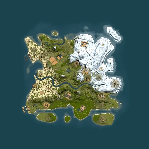 Rust map seed 1242150263, 3500x3500m top-down preview