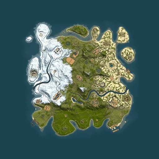 Rust map seed 626366240, 4000x4000m top-down preview