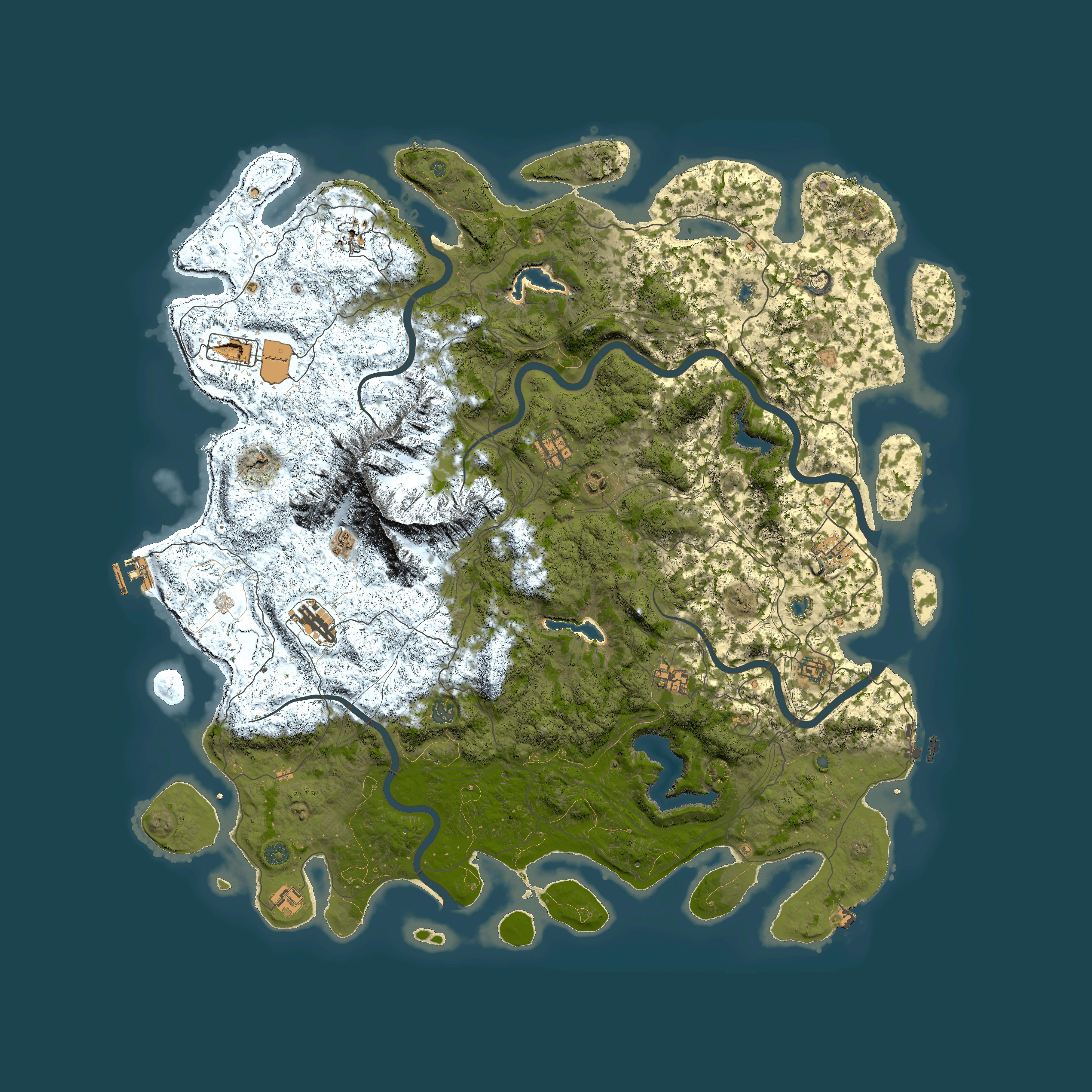 Full top-down render of Rust map seed 540534147, 5500x5500m