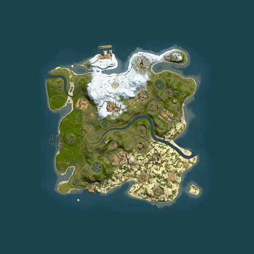 Rust map seed 411295906, 3000x3000m top-down preview