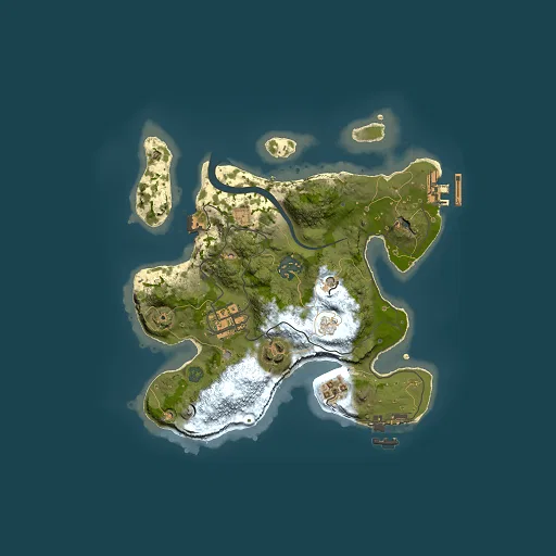 Rust map seed 1709489131, 2500x2500m top-down preview