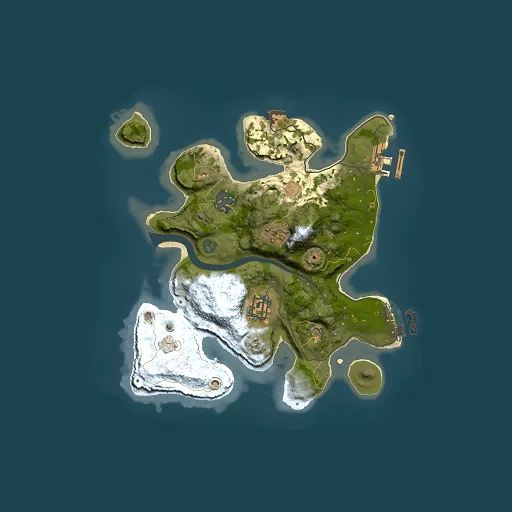 Rust map seed 256891711, 2500x2500m top-down preview