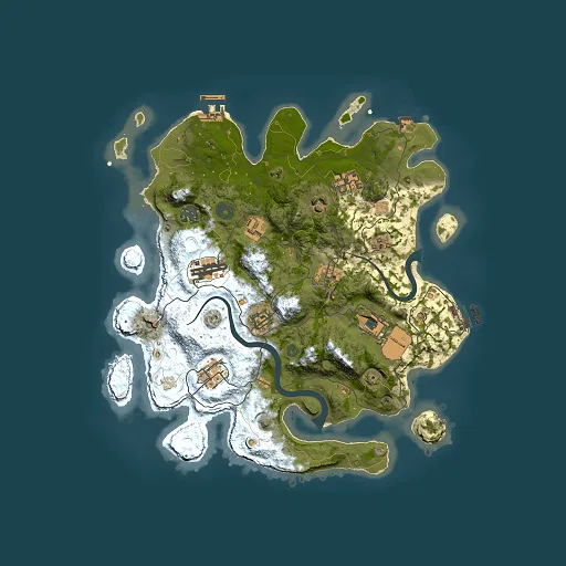 Rust map seed 1881368271, 3500x3500m top-down preview