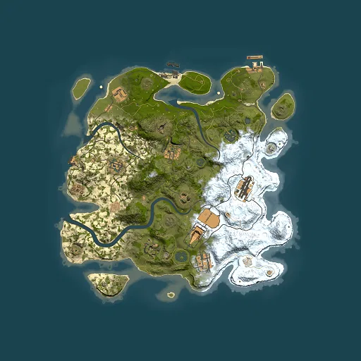 Rust map seed 1517040473, 3500x3500m top-down preview