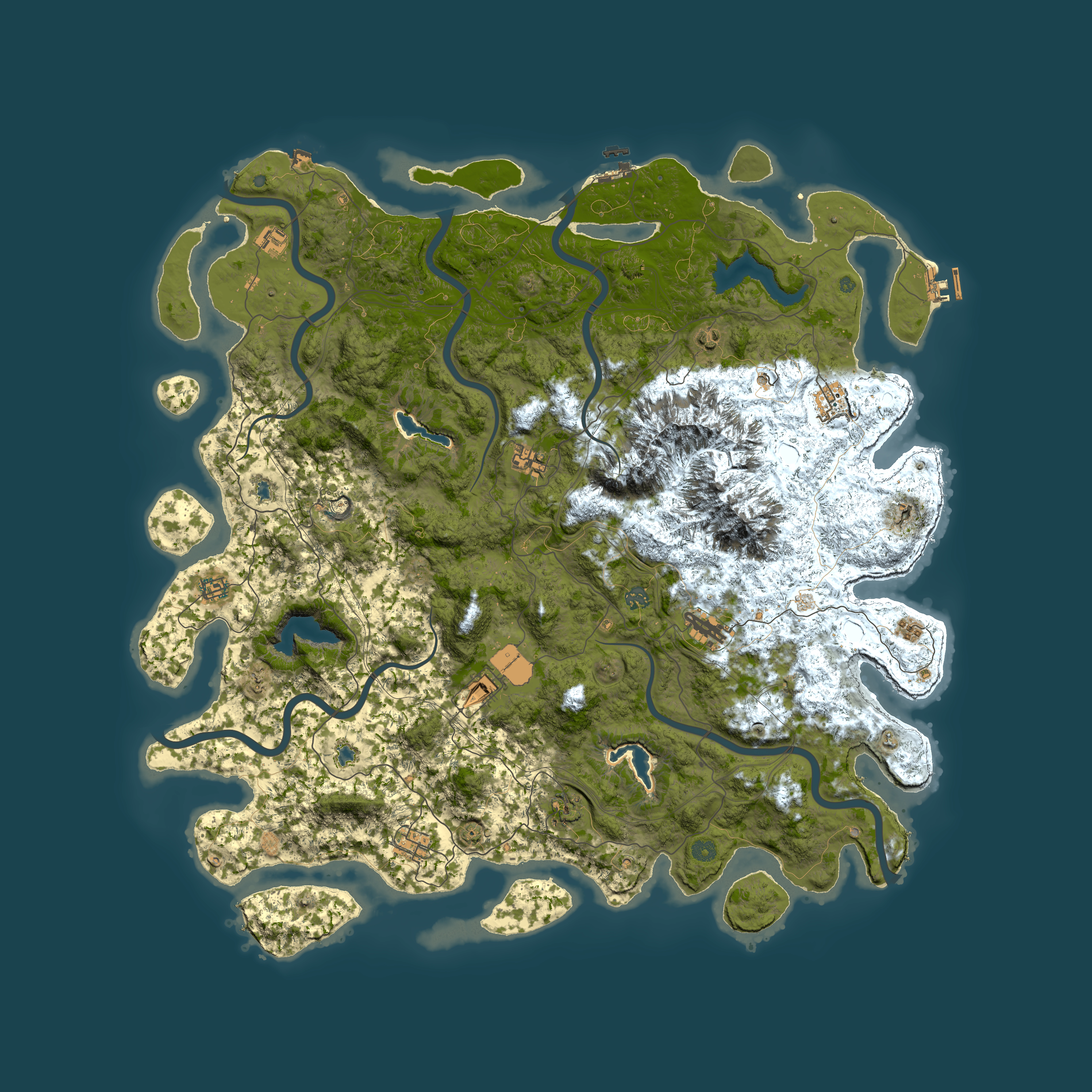 Full top-down render of Rust map seed 1147161491, 5500x5500m
