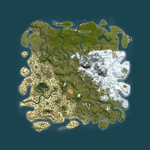 Rust map seed 1147161491, 5500x5500m top-down preview