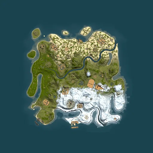 Rust map seed 212638422, 3500x3500m top-down preview