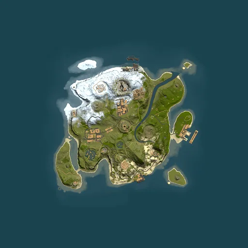 Rust map seed 1848120568, 2500x2500m top-down preview