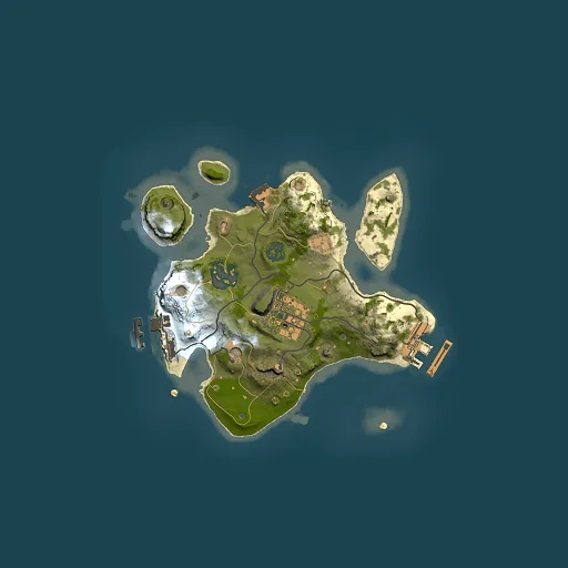 Rust map seed 1393649749, 2000x2000m top-down preview