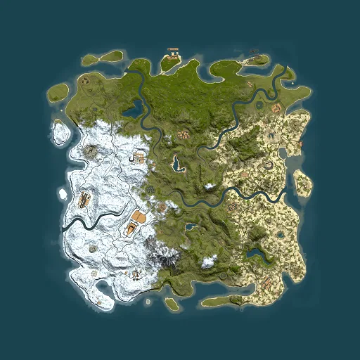 Rust map seed 1101089670, 5500x5500m top-down preview