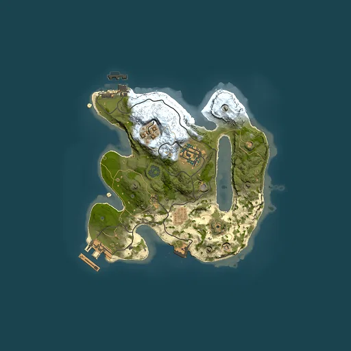 Rust map seed 1134908111, 2000x2000m top-down preview