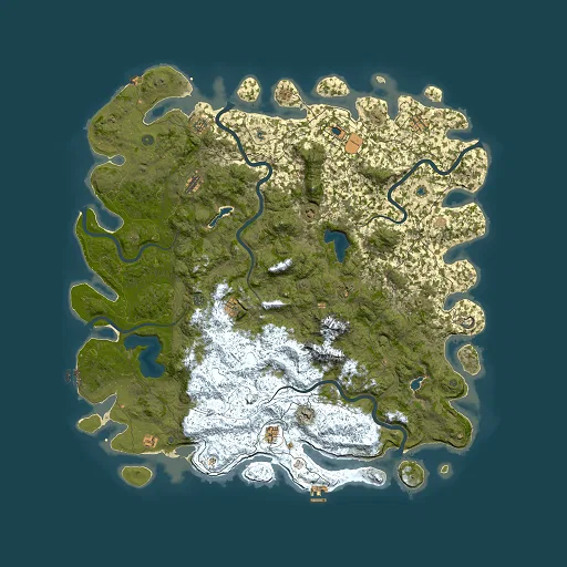 Rust map seed 1629008521, 6000x6000m top-down preview