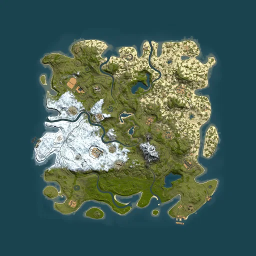 Rust map seed 488996763, 5000x5000m top-down preview