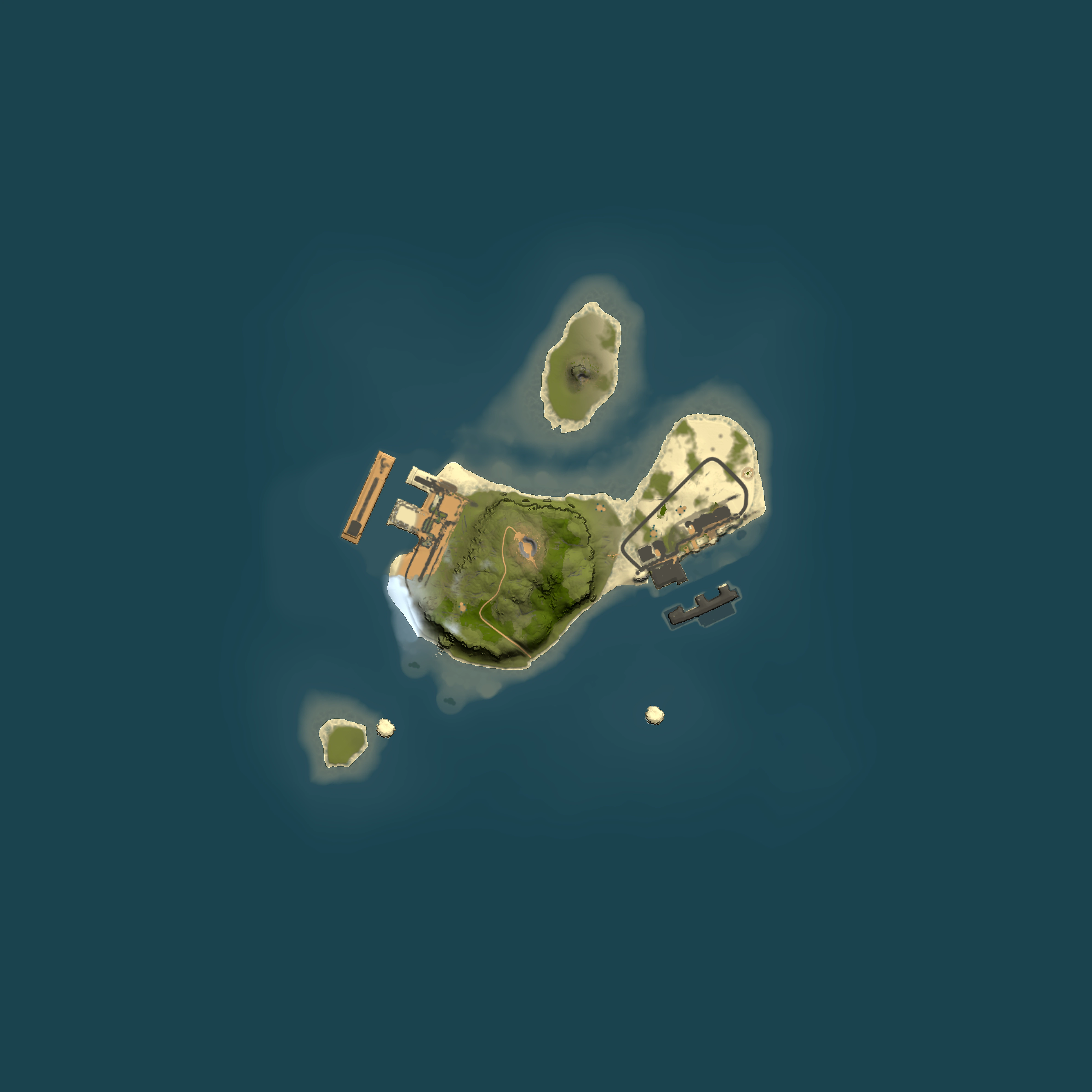 Full top-down render of Rust map seed 105165753, 1500x1500m