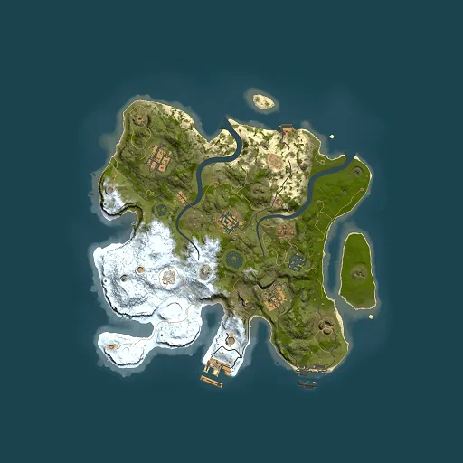 Rust map seed 1966500633, 3000x3000m top-down preview