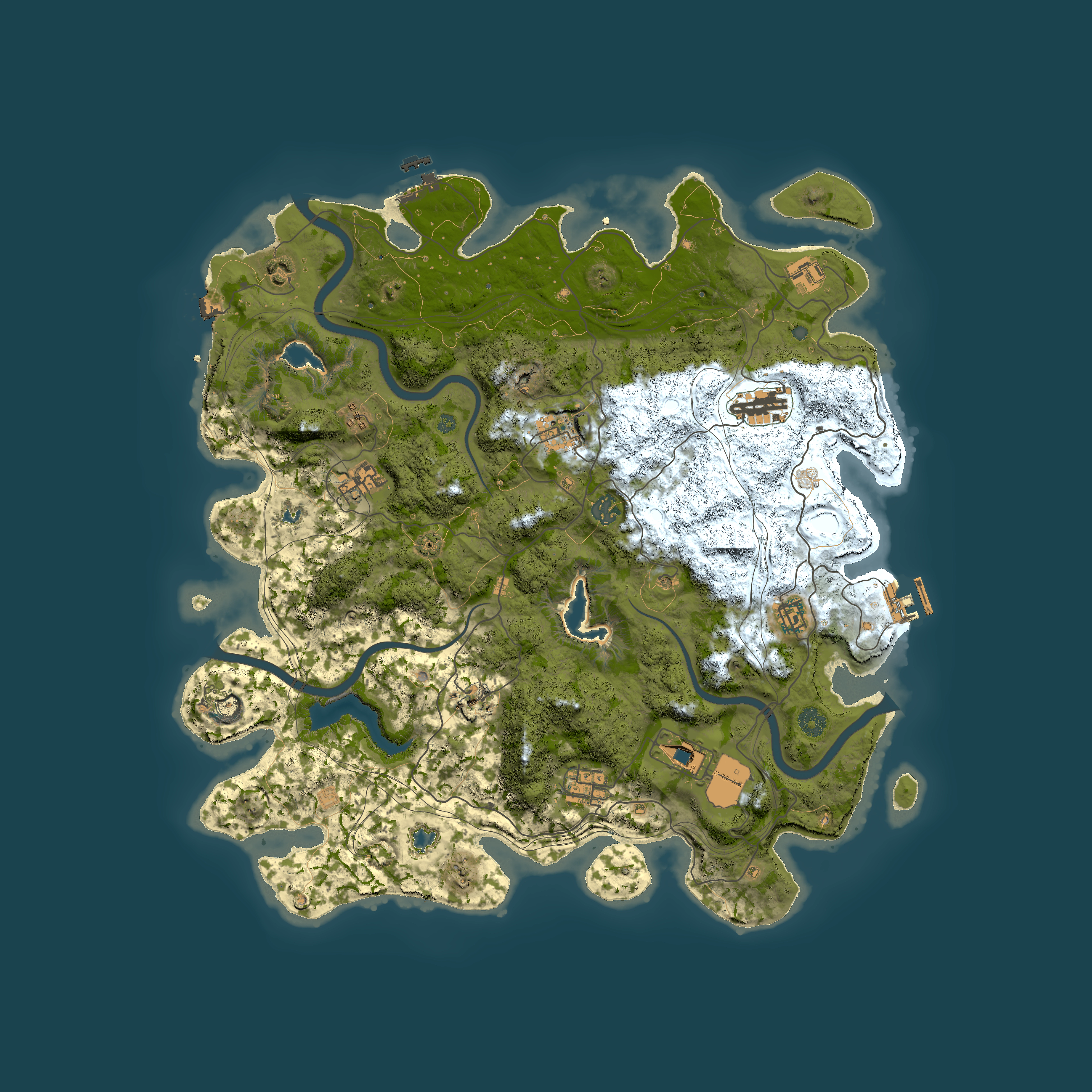 Full top-down render of Rust map seed 1565105828, 4500x4500m