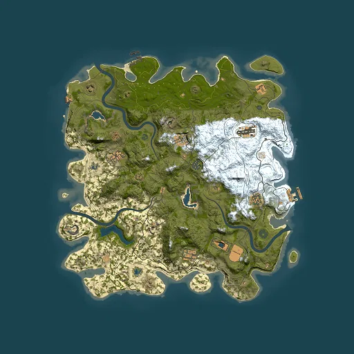 Rust map seed 1565105828, 4500x4500m top-down preview